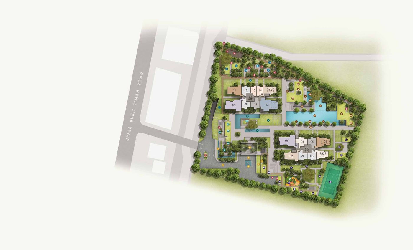 Site plan of The Myst