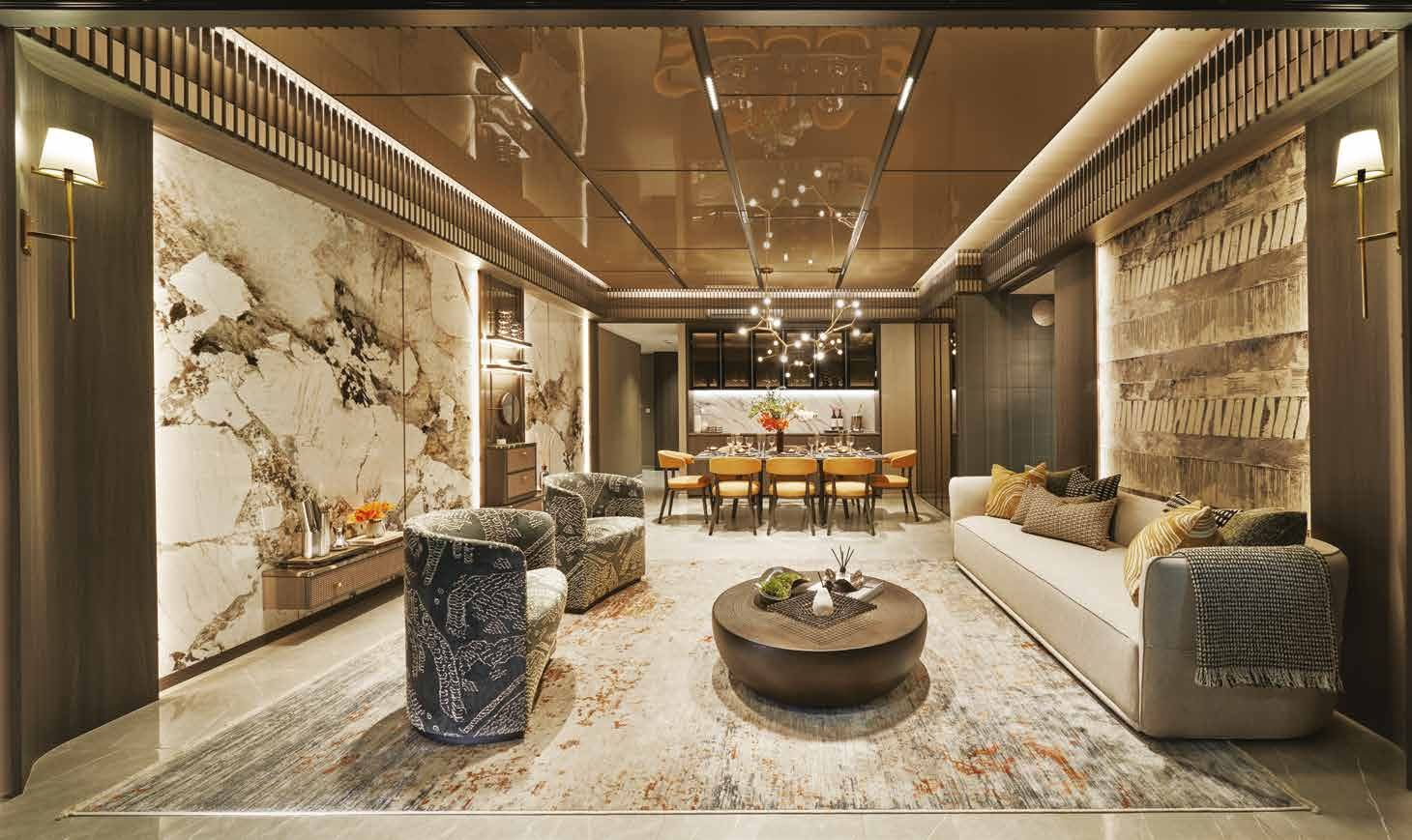 Artist's impression of a lounge in the Grand Club
